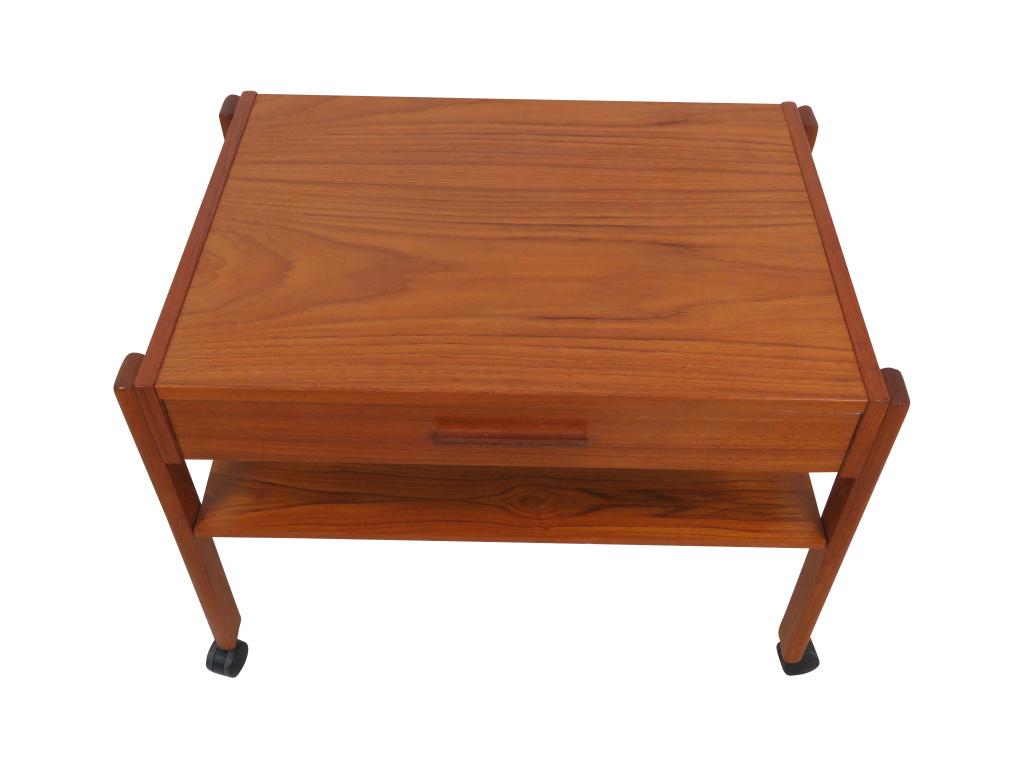 Danish Teak Rolling Cart (1 of 5)