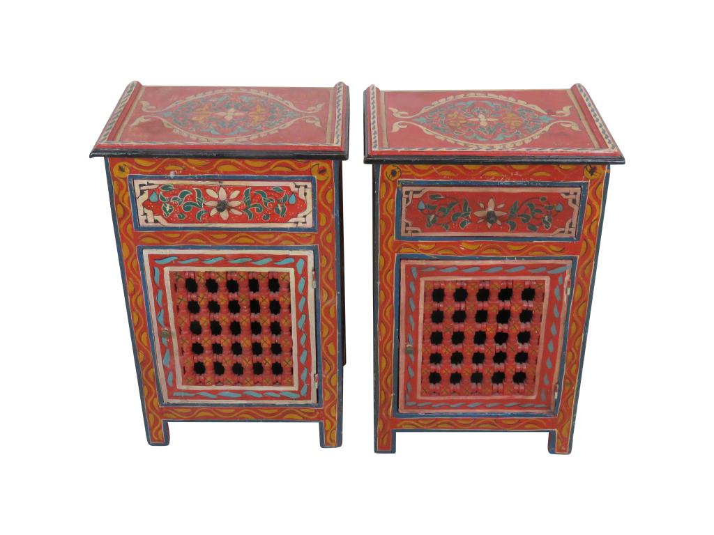 Pair Moroccan Zouak  Nightstands (1 of 7)