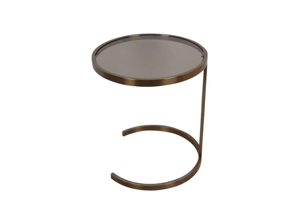 Brass Color Metal Glass Stand Table (1 of 3)
