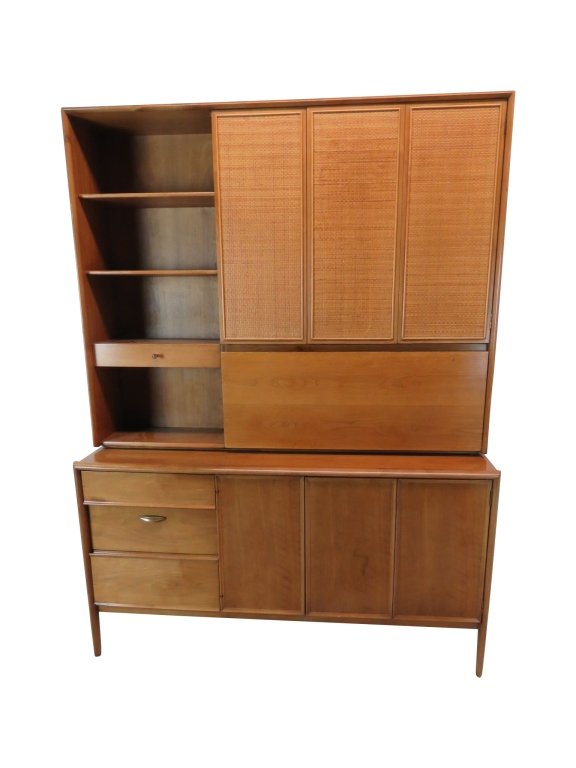 Cane Front Credenza 2 part (1 of 11)