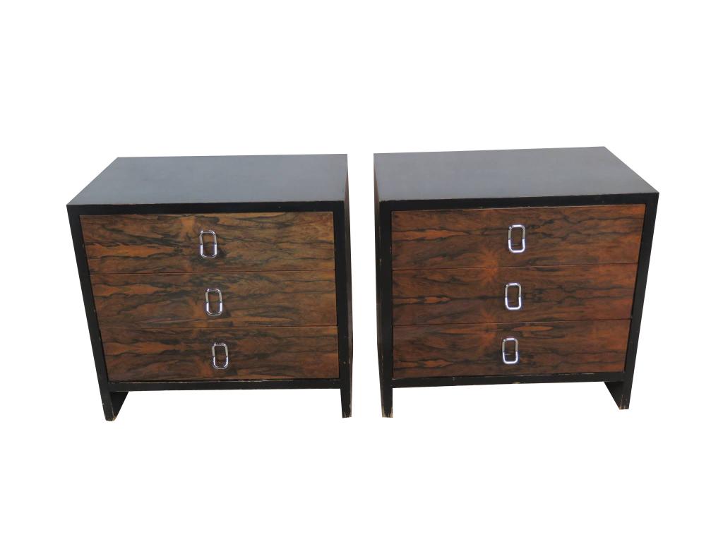 Pair Rosewood Night Stands (1 of 8)