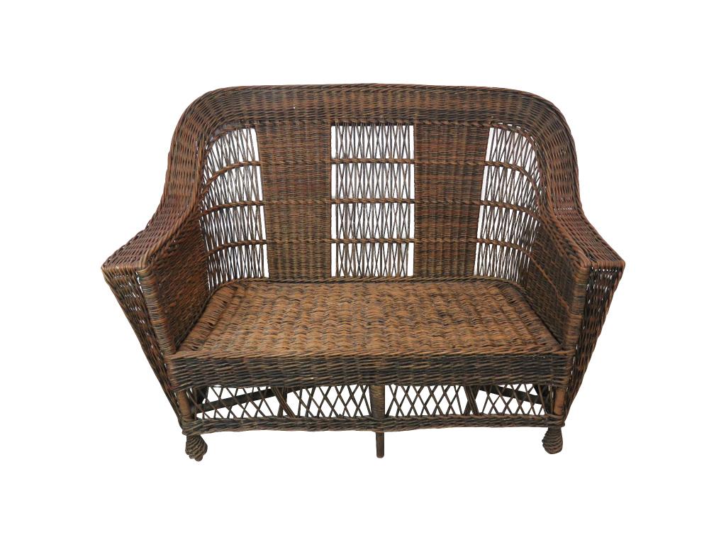 Wicker Love Seat (1 of 9)