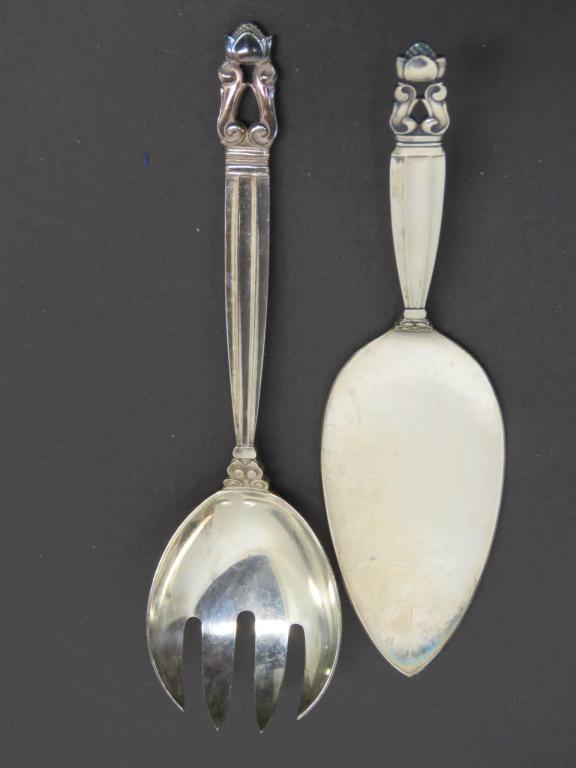 2 Georg Jensen "Acorn" Sterling Serving Pieces (1 of 4)
