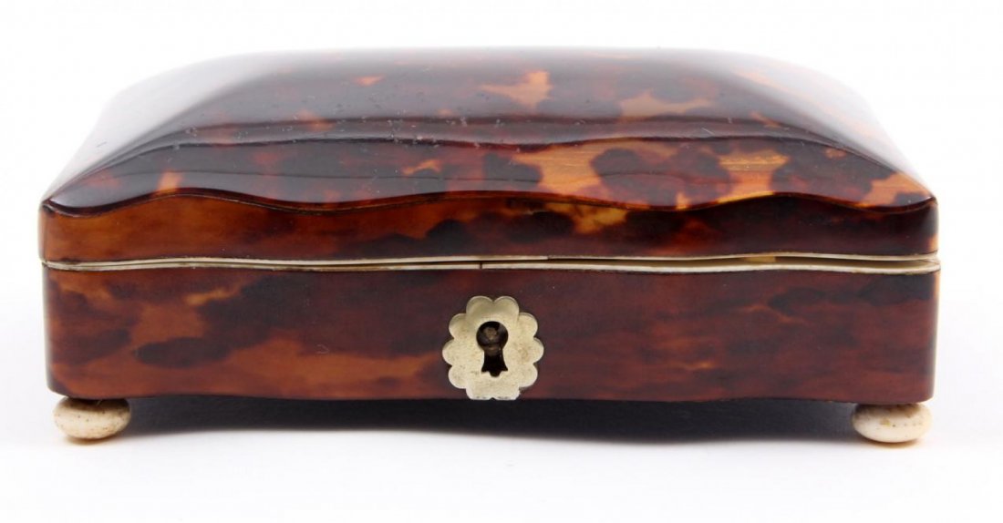 Antique tortoise spoon box (1 of 4)