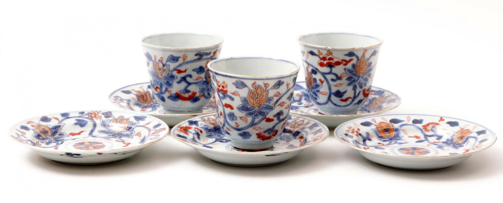 5 Antique Imari porcelain dishes and 3 bowls (1 of 7)