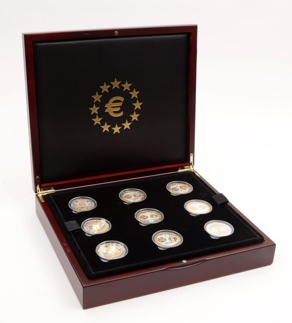 Box with 27 silver 2 Euro commemorative coins, partly (1 of 4)