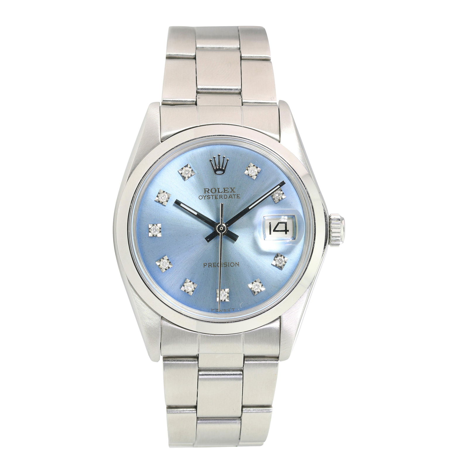 Pre-owned Rolex Mens Oyster Perpetual - Precision 34mm: Pre-owned Rolex Mens Oyster Perpetual - Precision 34mm Oyster Band Details Brand: Rolex Condition: Pre-owned Excellent Model: Oyster Perpetual - Precision Specifications Case Diameter: 34mm Cas