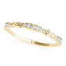 0.06 Carat Diamond Engagement 14K Yellow Gold Stackable