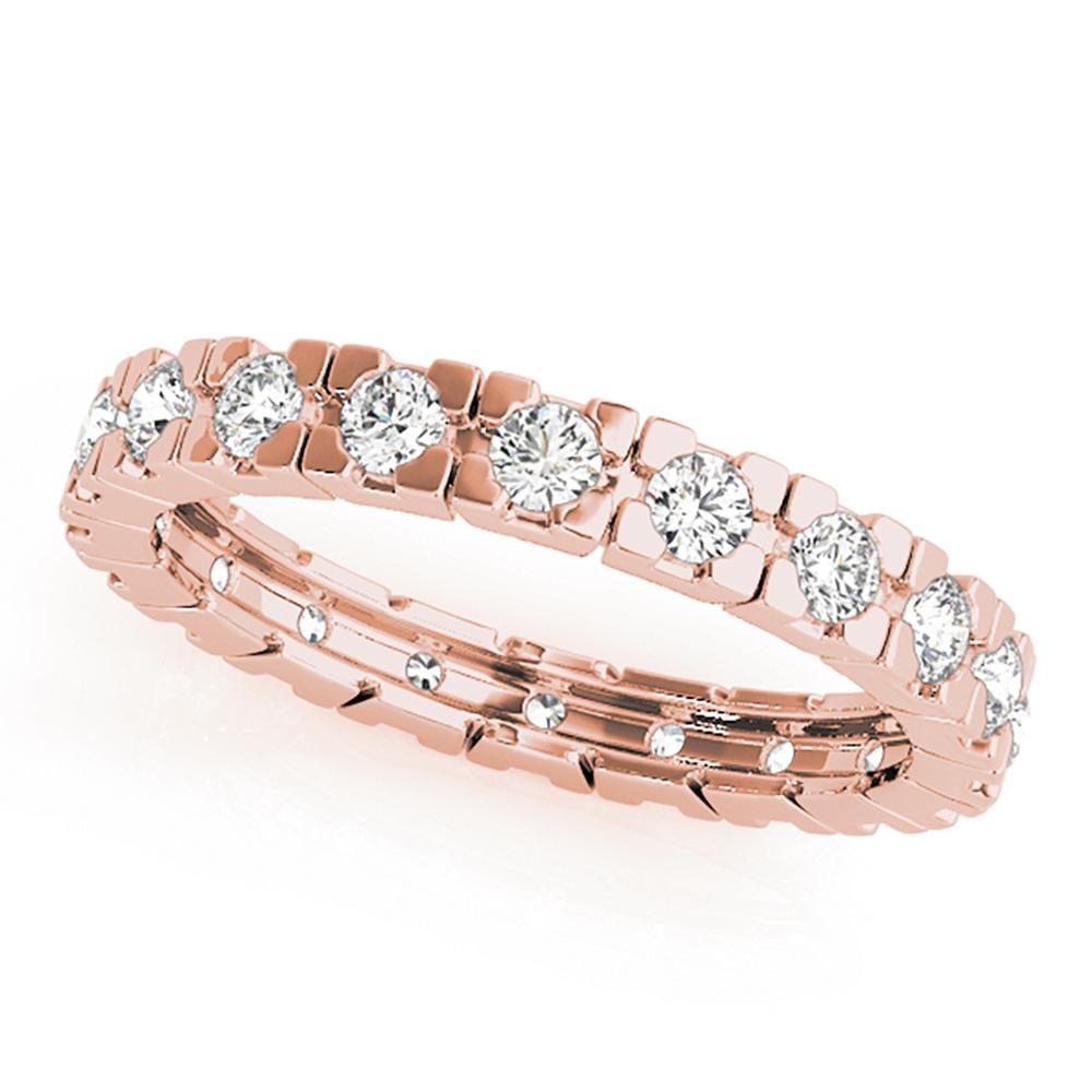Natural 1 CTW Diamond Eternity Ring 14K Rose Gold: Natural 1 CTW Diamond Eternity Ring 14K Rose Gold Manufacturer's Suggested Retail Price: $ 2300.00 Product Type: Diamond Eternity Ring Stone1 Type: 20 Diamond @ 1 CTW Stone1 Color: G Stone1 Clarity: V