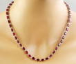 46.80 CTW Ruby 14K White Gold Diamond Necklace