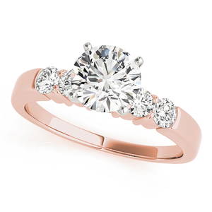 Natural 1.6 CTW Diamond Engagement Ring 14K Rose Gold