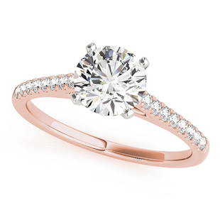 Natural 1.16 CTW Diamond Engagement Ring 18K Rose Gold: Natural 1.16 CTW Diamond Engagement Ring 18K Rose Gold Manufacturer's Suggested Retail Price: $ 20700.00 Product Type: Engagement Ring Stone1 Type: 1 Diamond @ 1 CTW Stone1 Color: G Stone1 Clarity: