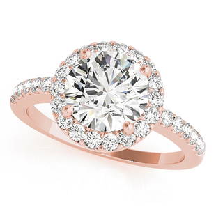 Natural 2.35 CTW Diamond Engagement Ring 14K Rose Gold: Natural 2.35 CTW Diamond Engagement Ring 14K Rose Gold Manufacturer's Suggested Retail Price: $ 49400.00 Product Type: Engagement Ring Stone1 Type: 1 Diamond @ 1.9 CTW Stone1 Color: G Stone1