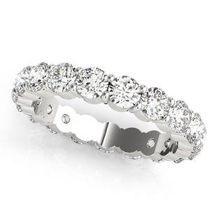 Natural 2.85 CTW Diamond Eternity Ring 18K White Gold: Natural 2.85 CTW Diamond Eternity Ring 18K White Gold Manufacturer's Suggested Retail Price: $ 7400.00 Product Type: Diamond Eternity Ring Stone1 Type: 19 Diamond @ 2.85 CTW Stone1 Color: G Stone1