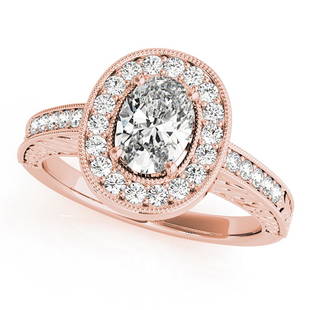 Natural 1.55 CTW Diamond Engagement Ring 14K Rose Gold: Natural 1.55 CTW Diamond Engagement Ring 14K Rose Gold Manufacturer's Suggested Retail Price: $ 25900.00 Product Type: Engagement Ring Stone1 Type: 1 Diamond @ 1.25 CTW Stone1 Color: G Stone1