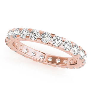 Natural 2.7 CTW Diamond Eternity Ring 14K Rose Gold: Natural 2.7 CTW Diamond Eternity Ring 14K Rose Gold Manufacturer's Suggested Retail Price: $ 7100.00 Product Type: Diamond Eternity Ring Stone1 Type: 18 Diamond @ 2.7 CTW Stone1 Color: G Stone1