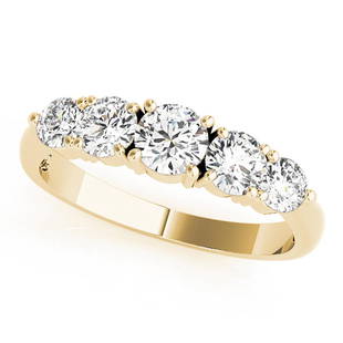 Natural 2 CTW Diamond Ring 18K Yellow Gold: Natural 2 CTW Diamond Ring 18K Yellow Gold Manufacturer's Suggested Retail Price: $ 14300.00 Product Type: Diamond Ring Stone1 Type: 5 Diamond @ 2 CTW Stone1 Color: G Stone1 Clarity: VS2-SI1 Stone1