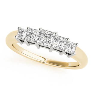 Natural 1.44 CTW Diamond Ring 18K Yellow Gold: Natural 1.44 CTW Diamond Ring 18K Yellow Gold Manufacturer's Suggested Retail Price: $ 7800.00 Product Type: Diamond Ring Stone1 Type: 5 Diamond @ 1.44 CTW Stone1 Color: G Stone1 Clarity: VS2-SI1