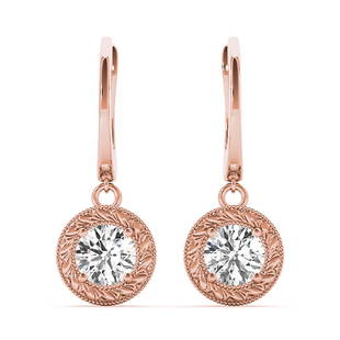 Natural 1.5 CTW Diamond Earrings 14K Rose Gold: Natural 1.5 CTW Diamond Earrings 14K Rose Gold Manufacturer's Suggested Retail Price: $ 17300.00 Product Type: Diamond Earrings Stone1 Type: 2 Diamond @ 1.5 CTW Stone1 Color: G Stone1 Clarity: