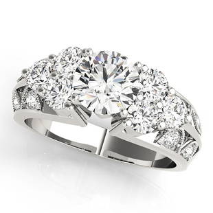 Natural 1.97 CTW Diamond Engagement Ring 18K White Gold: Natural 1.97 CTW Diamond Engagement Ring 18K White Gold Manufacturer's Suggested Retail Price: $ 17700.00 Product Type: Engagement Ring Stone1 Type: 1 Diamond @ 0.95 CTW Stone1 Color: G Stone1
