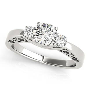 Natural 0.70 CTW Diamond Engagement Ring 14K White Gold: Natural 0.70 CTW Diamond Engagement Ring 14K White Gold Manufacturer's Suggested Retail Price: $ 4100.00 Product Type: Engagement Ring Stone1 Type: 1 Diamond @ 0.5 CTW Stone1 Color: G Stone1