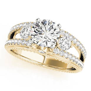 Natural 1.26 CTW Diamond Engagement Ring 18K Yellow Gold: Natural 1.26 CTW Diamond Engagement Ring 18K Yellow Gold Manufacturer's Suggested Retail Price: $ 10500.00 Product Type: Engagement Ring Stone1 Type: 1 Diamond @ 0.75 CTW Stone1 Color: G Stone1