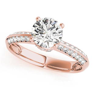 Natural 1.39 CTW Diamond Engagement Ring 18K Rose Gold: Natural 1.39 CTW Diamond Engagement Ring 18K Rose Gold Manufacturer's Suggested Retail Price: $ 20900.00 Product Type: Engagement Ring Stone1 Type: 1 Diamond @ 1 CTW Stone1 Color: G Stone1 Clarity: