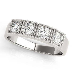 Natural 0.6 CTW Diamond Engagement Ring 18K White Gold: Natural 0.6 CTW Diamond Engagement Ring 18K White Gold Manufacturer's Suggested Retail Price: $ 2700.00 Product Type: Engagement Ring Stone1 Type: 5 Diamond @ 0.6 CTW Stone1 Color: G Stone1