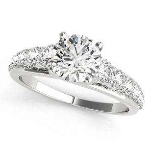 Natural 2.09 CTW Diamond Engagement Ring 14K White Gold: Natural 2.09 CTW Diamond Engagement Ring 14K White Gold Manufacturer's Suggested Retail Price: $ 39800.00 Product Type: Engagement Ring Stone1 Type: 1 Diamond @ 1.5 CTW Stone1 Color: G Stone1