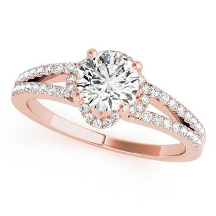 Natural 0.92 CTW Diamond Engagement Ring 18K Rose Gold: Natural 0.92 CTW Diamond Engagement Ring 18K Rose Gold Manufacturer's Suggested Retail Price: $ 9200.00 Product Type: Engagement Ring Stone1 Type: 1 Diamond @ 0.75 CTW Stone1 Color: G Stone1