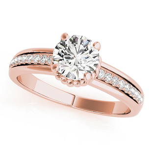 Natural 0.89 CTW Diamond Engagement Ring 18K Rose Gold: Natural 0.89 CTW Diamond Engagement Ring 18K Rose Gold Manufacturer's Suggested Retail Price: $ 9400.00 Product Type: Engagement Ring Stone1 Type: 1 Diamond @ 0.75 CTW Stone1 Color: G Stone1