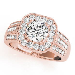 Natural 1.35 CTW Diamond Engagement Ring 18K Rose Gold: Natural 1.35 CTW Diamond Engagement Ring 18K Rose Gold Manufacturer's Suggested Retail Price: $ 12000.00 Product Type: Engagement Ring Stone1 Type: 1 Diamond @ 0.75 CTW Stone1 Color: G Stone1