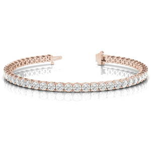 Natural 10.92 CTW Diamond Bracelet 14K Rose Gold