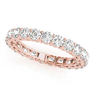 Natural 3.4 CTW Diamond Eternity Ring 18K Rose Gold: Natural 3.4 CTW Diamond Eternity Ring 18K Rose Gold Manufacturer's Suggested Retail Price: $ 11700.00 Product Type: Diamond Eternity Ring Stone1 Type: 17 Diamond @ 3.4 CTW Stone1 Color: G Stone1