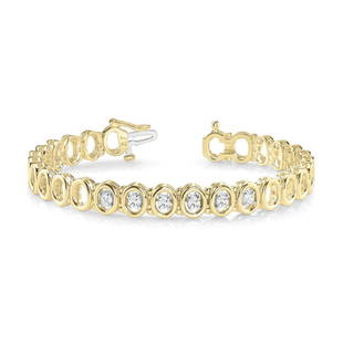 Natural 0.6 CTW Diamond Bracelet 14K Yellow Gold: Natural 0.6 CTW Diamond Bracelet 14K Yellow Gold Manufacturer's Suggested Retail Price: $4700.00 Product Type: Diamond Bracelet Stone1 Type: 6 Diamonds @ 0.6 CTW Stone1 Color: G Stone1 Clarity: