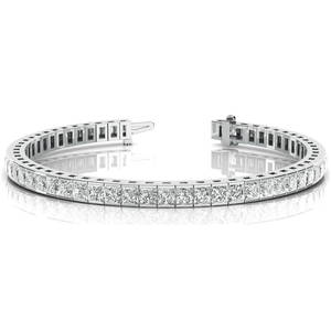 Natural 17.6 CTW Diamond Bracelet 18K White Gold