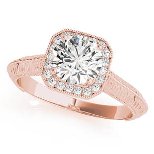 Natural 1.1 CTW Diamond Engagement Ring 14K Rose Gold: Natural 1.1 CTW Diamond Engagement Ring 14K Rose Gold Manufacturer's Suggested Retail Price: $ 20500.00 Product Type: Engagement Ring Stone1 Type: 1 Diamond @ 1 CTW Stone1 Color: G Stone1 Clarity: