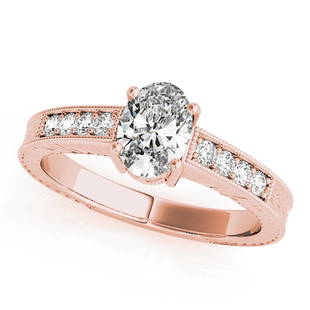 Natural 1.45 CTW Diamond Engagement Ring 14K Rose Gold: Natural 1.45 CTW Diamond Engagement Ring 14K Rose Gold Manufacturer's Suggested Retail Price: $ 25500.00 Product Type: Engagement Ring Stone1 Type: 1 Diamond @ 1.25 CTW Stone1 Color: G Stone1