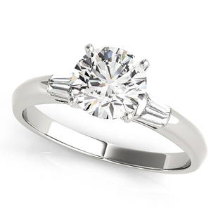 Natural 1.05 CTW Diamond Engagement Ring 14K White Gold: Natural 1.05 CTW Diamond Engagement Ring 14K White Gold Manufacturer's Suggested Retail Price: $ 14500.00 Product Type: Engagement Ring Stone1 Type: 1 Diamond @ 0.95 CTW Stone1 Color: G Stone1