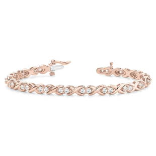 Natural 1.79 CTW Diamond Bracelet 14K Rose Gold: Natural 1.79 CTW Diamond Bracelet 14K Rose Gold Manufacturer's Suggested Retail Price: $7200.00 Product Type: Diamond Bracelet Stone1 Type: 17 Diamonds @ 1.79 CTW Stone1 Color: G Stone1 Clarity:
