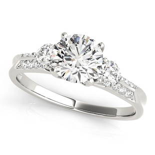 Natural 1.1 CTW Diamond Engagement Ring 14K White Gold: Natural 1.1 CTW Diamond Engagement Ring 14K White Gold Manufacturer's Suggested Retail Price: $ 9700.00 Product Type: Engagement Ring Stone1 Type: 1 Diamond @ 0.8 CTW Stone1 Color: G Stone1