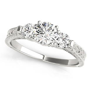 Natural 0.82 CTW Diamond Engagement Ring 18K White Gold: Natural 0.82 CTW Diamond Engagement Ring 18K White Gold Manufacturer's Suggested Retail Price: $ 4900.00 Product Type: Engagement Ring Stone1 Type: 1 Diamond @ 0.5 CTW Stone1 Color: G Stone1