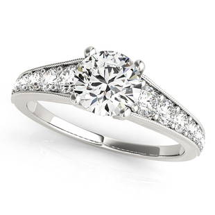 Natural 1.44 CTW Diamond Engagement Ring 14K White Gold: Natural 1.44 CTW Diamond Engagement Ring 14K White Gold Manufacturer's Suggested Retail Price: $ 20800.00 Product Type: Engagement Ring Stone1 Type: 1 Diamond @ 1 CTW Stone1 Color: G Stone1