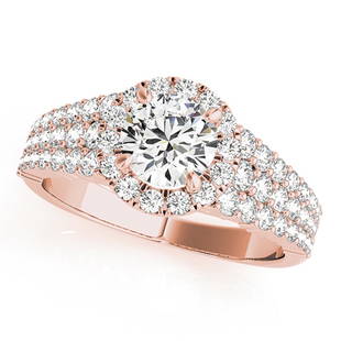 Natural 1.38 CTW Diamond Engagement Ring 14K Rose Gold: Natural 1.38 CTW Diamond Engagement Ring 14K Rose Gold Manufacturer's Suggested Retail Price: $ 9700.00 Product Type: Engagement Ring Stone1 Type: 1 Diamond @ 0.75 CTW Stone1 Color: G Stone1