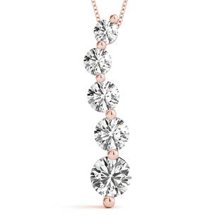 Natural 0.97 CTW Diamond Pendant 18K Rose Gold: Natural 0.97 CTW Diamond Pendant 18K Rose Gold Manufacturer's Suggested Retail Price: $ 3300.00 Product Type: Diamond Pendant 5 Diamond @ 0.97 CTW Stone1 Color: G Stone1 Clarity: VS2-SI1 Stone1