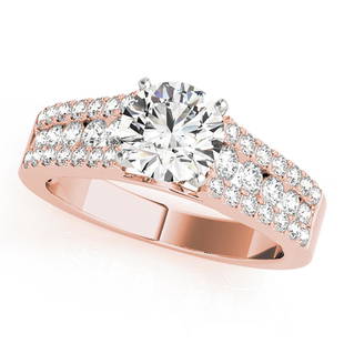 Natural 1.58 CTW Diamond Engagement Ring 18K Rose Gold: Natural 1.58 CTW Diamond Engagement Ring 18K Rose Gold Manufacturer's Suggested Retail Price: $ 21400.00 Product Type: Engagement Ring Stone1 Type: 1 Diamond @ 1 CTW Stone1 Color: G Stone1 Clarity: