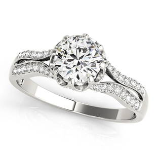 Natural 0.93 CTW Diamond Engagement Ring 18K White Gold: Natural 0.93 CTW Diamond Engagement Ring 18K White Gold Manufacturer's Suggested Retail Price: $ 9900.00 Product Type: Engagement Ring Stone1 Type: 1 Diamond @ 0.75 CTW Stone1 Color: G Stone1