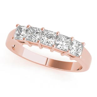 Natural 1.3 CTW Diamond Ring 14K Rose Gold: Natural 1.3 CTW Diamond Ring 14K Rose Gold Manufacturer's Suggested Retail Price: $ 4600.00 Product Type: Diamond Ring Stone1 Type: 5 Diamond @ 1.3 CTW Stone1 Color: G Stone1 Clarity: VS2-SI1