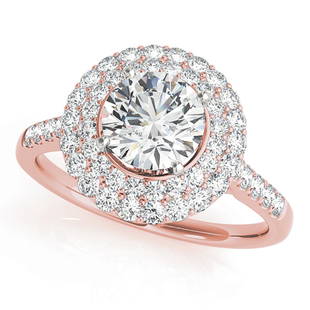 Natural 1.33 CTW Diamond Engagement Ring 14K Rose Gold: Natural 1.33 CTW Diamond Engagement Ring 14K Rose Gold Manufacturer's Suggested Retail Price: $ 9600.00 Product Type: Engagement Ring Stone1 Type: 1 Diamond @ 0.75 CTW Stone1 Color: G Stone1