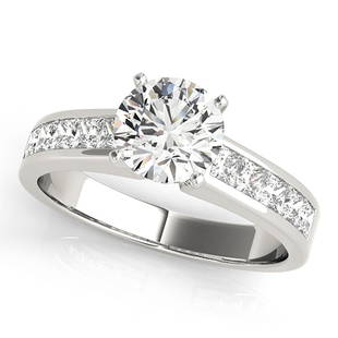 Natural 1.75 CTW Diamond Engagement Ring 14K White Gold: Natural 1.75 CTW Diamond Engagement Ring 14K White Gold Manufacturer's Suggested Retail Price: $ 16100.00 Product Type: Engagement Ring Stone1 Type: 1 Diamond @ 0.95 CTW Stone1 Color: G Stone1